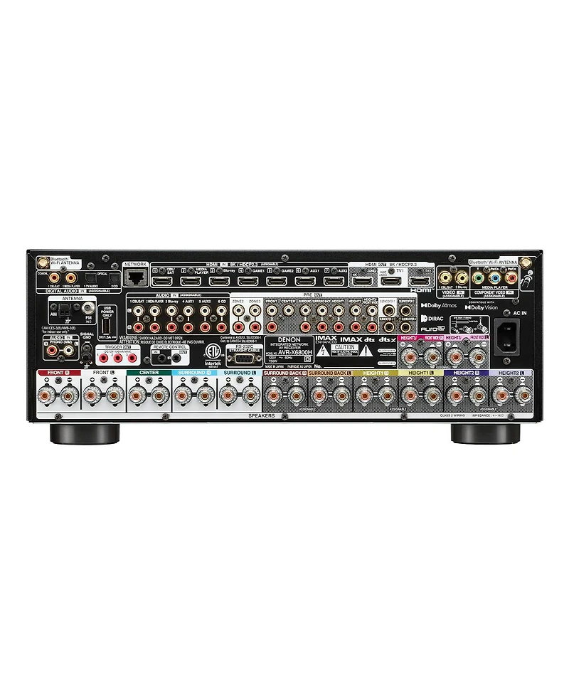 Denon Avr-X6800H 11.4-Channel 8K Home Theater Receiver with Dolby Atmos/Dts:X and Heos Built-In