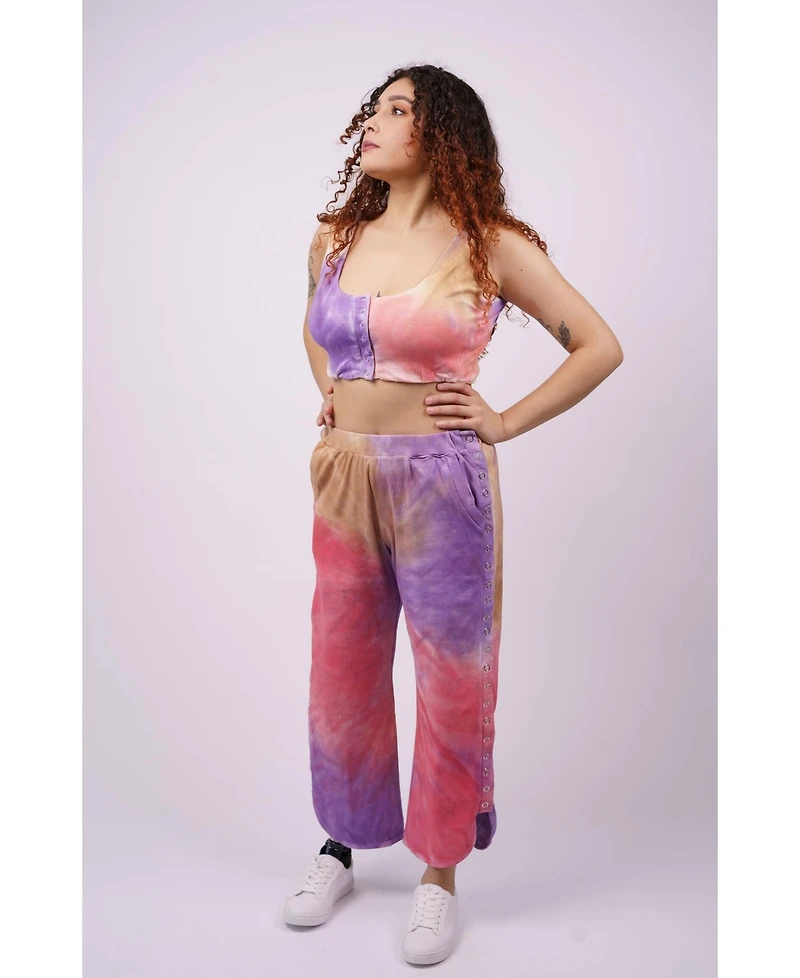 Sparkies Women's Adaptive Pants With Full Side Seam Opening And Loops