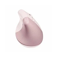 Logitech Lift Vertical Wireless Ergonomic Mouse with Customizable Buttons - Rose