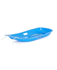 Slippery Racer Downhill Sprinter Kids Plastic Toboggan Snow Sled, Blue (3 Pack)