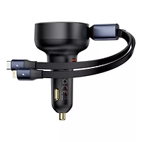 Baseus Car Charger 60W Dual Port Cigarette Lighter Car Charger