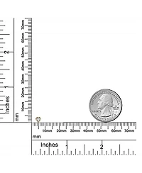 Bling Jewelry Tiny Cubic Zirconia Real Yellow 14K Gold Heart Stud Earrings