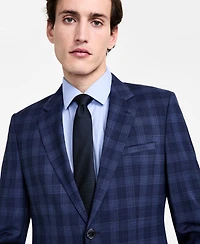Hugo by Boss Men's Modern-Fit Wool Plaid Suit Jacket