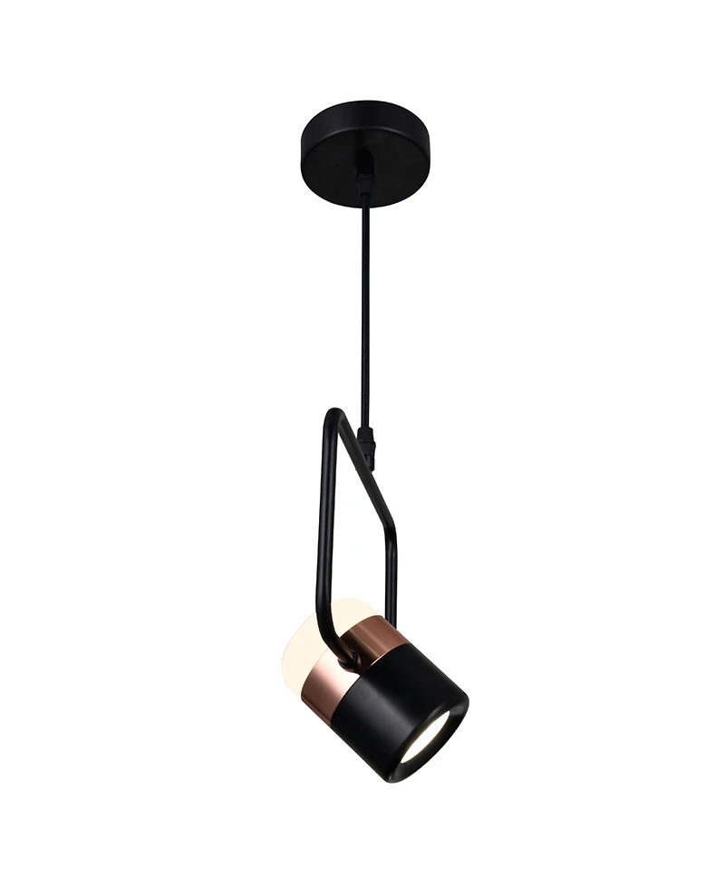 Cwi Lighting 12" Metal Moxie Led Down Mini Pendant