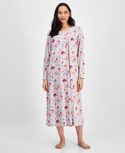 Charter Club Women's Cotton Printed Nightgown, Exclusively at Macy's