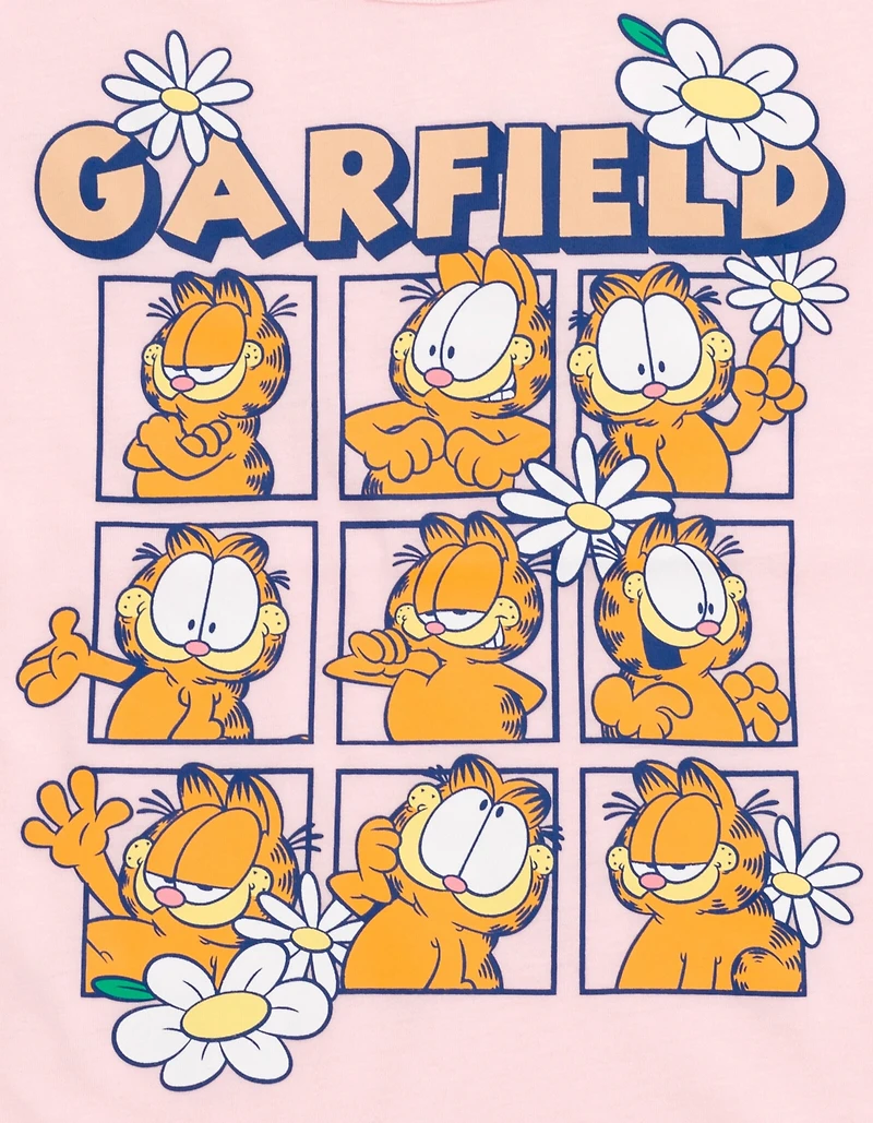 Garfield Girls T-Shirt and French Terry Dolphin Shorts Outfit Set