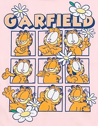 Garfield Girls T-Shirt and French Terry Dolphin Shorts Outfit Set