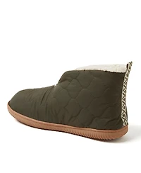 Dearfoams Men's Warm Up Bootie House Shoe Boot Slipper