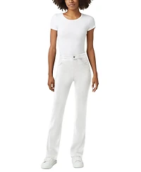 Hue Women's High-Rise Denim Baby Bootcut Leggings