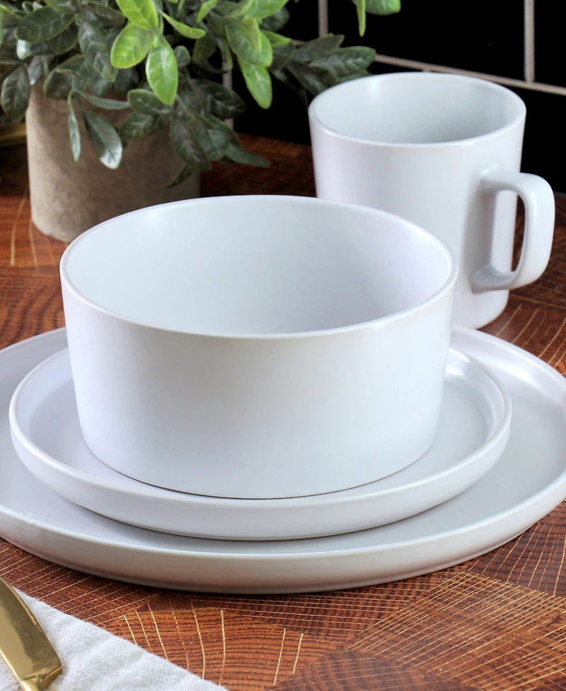 Elama Luxmatte 16 Pc. Dinnerware Set, Service for 4