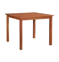 vidaXL Patio Table 33.5"x33.5"x29.1" Solid Acacia Wood