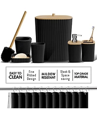 Clara Clark 27 Piece Complete Bathroom, Vanity & Shower Accessories Set - Grey