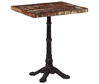 vidaXL Bistro Table 23.6"x23.6"x29.9" Solid Reclaimed Wood