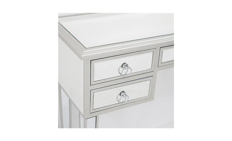Slickblue Mirrored Entryway Console – Elegant and Modern Accent Table for Hallways or Foyers