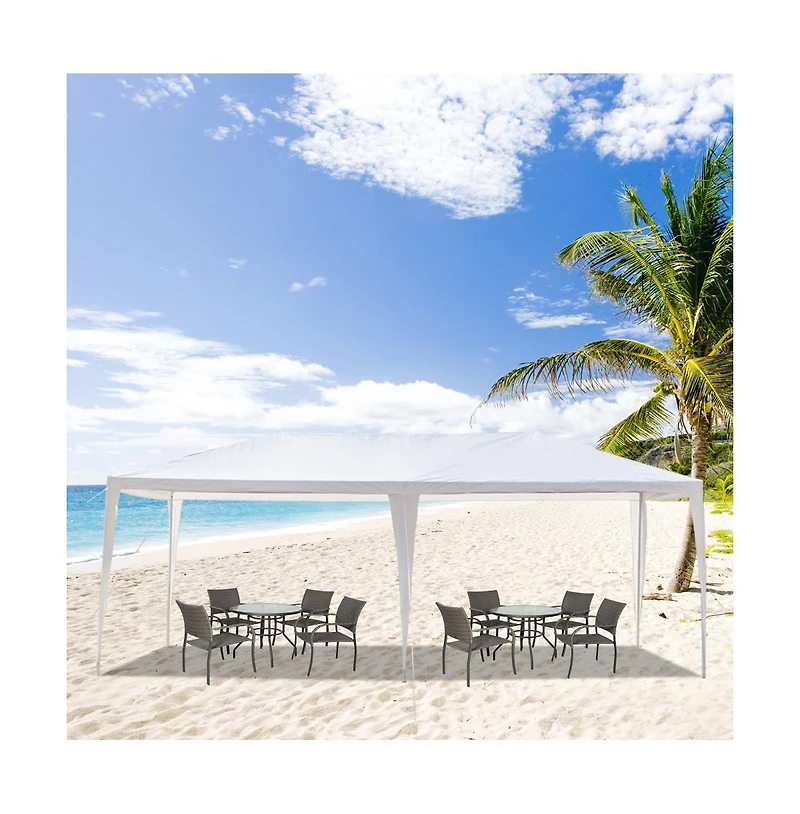 Slickblue Durable Outdoor Party Tent with Non-Cloth Pe and Sprayed Iron Pipe for Events