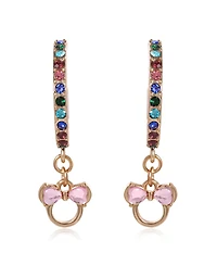 Disney Minnie Mouse Charm Dangle Hoop Earrings