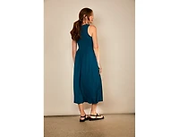 Bshirt Women's Racer Back Gathered Dress