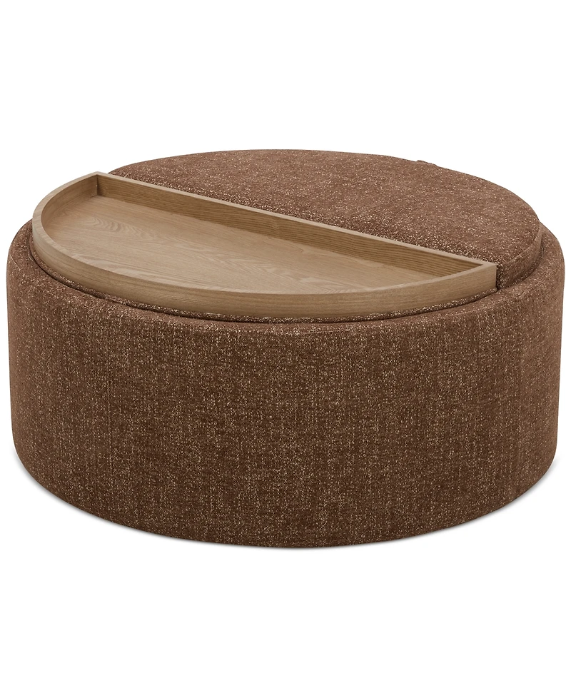 Jharli Fabric Storage Ottoman, Created for Macy's