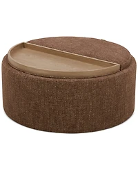 Jharli Fabric Storage Ottoman, Created for Macy's