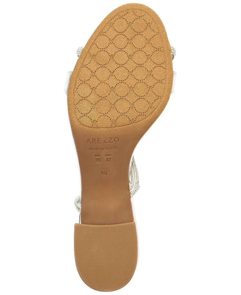 Arezzo Women's Leila Mid-Block Sandals