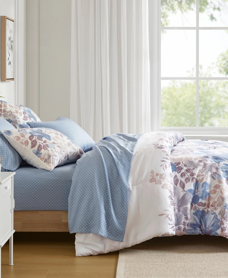 Madison Park Essentials Luna Floral 5-Pc. Comforter, Twin