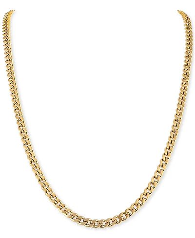 Bulova Gold-Tone Stainless Steel Classic Curb Chain 22" Necklace