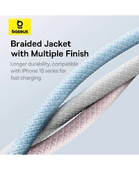 Baseus Usb-c to Cable 100W Usb Charging 3.3ft, Yellow