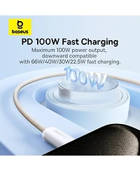 Usb-c to Cable 100W Usb Charging 3ft, Pink