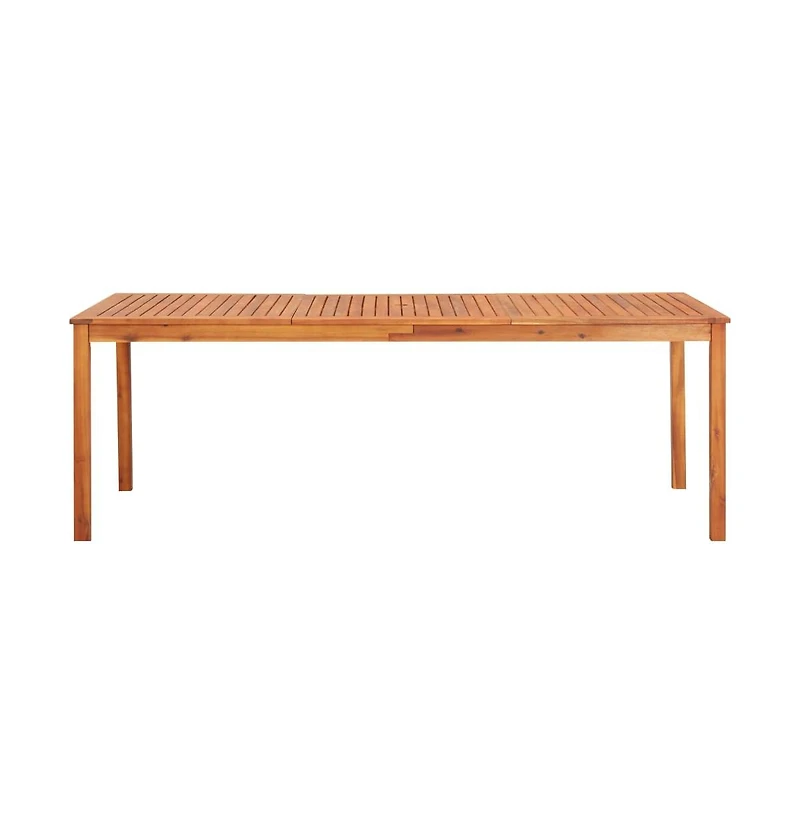 vidaXL Patio Table 84.6"x35.4"x29.1" Solid Acacia Wood