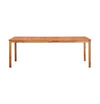 vidaXL Patio Table 84.6"x35.4"x29.1" Solid Acacia Wood