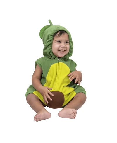 Dress Up America Avocado Hooded Romper Costume - Infants Boys & Girls