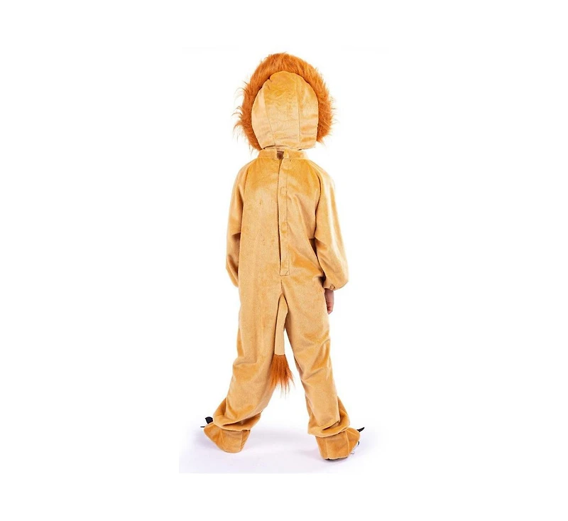 Dress Up America Lion Jumpsuit & Hood Costume - Toddlers Boys Girls