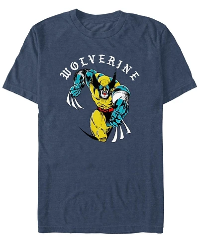 Fifth Sun Men's Marvel Wolverine Homeslice Short Sleeve T-Shirt