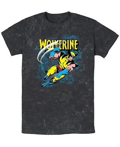 Fifth Sun Men's Comic Wolf Short Sleeve Mineral Wash Tee