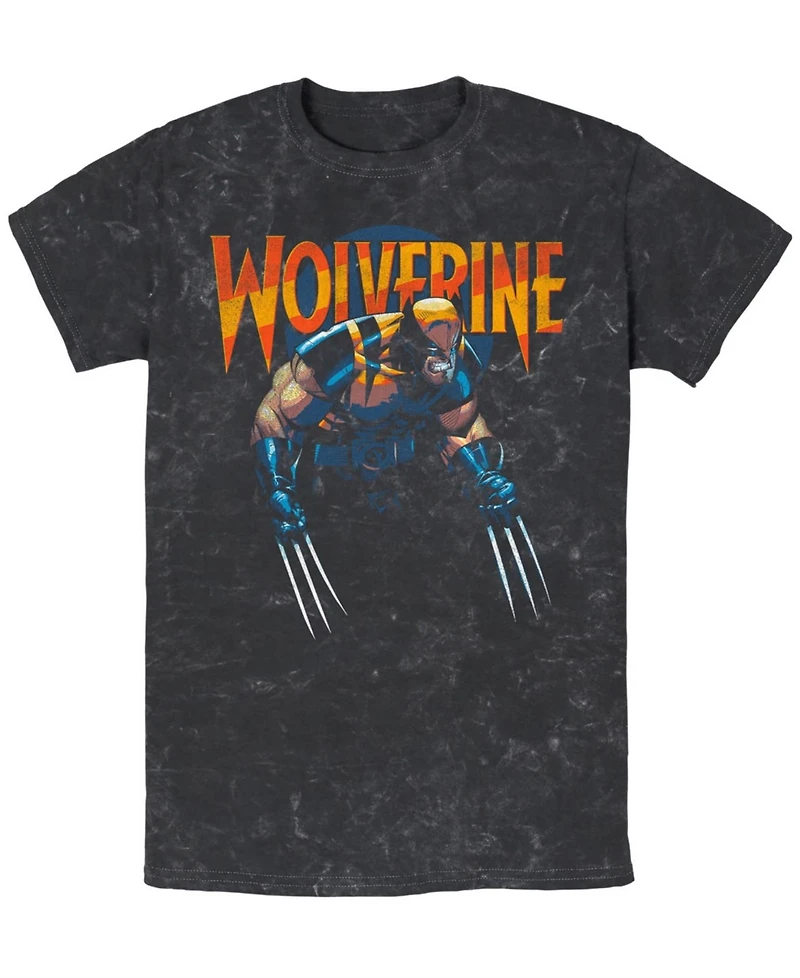 Fifth Sun Men's Dark Wolverine Short Sleeve Mineral Wash Tee