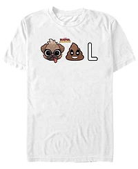 Fifth Sun Men's Dogpool Emojis Short Sleeve T-Shirt
