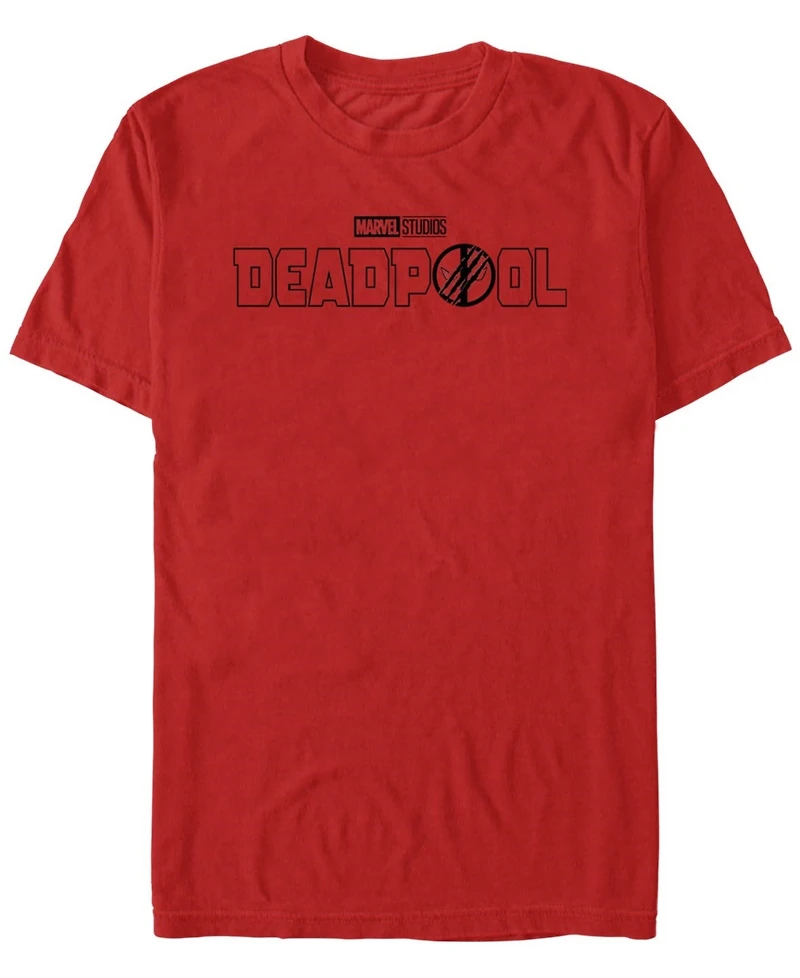 Fifth Sun Men's Deadpool 3 Line Logo Short Sleeve T-Shirt