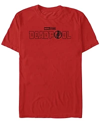Fifth Sun Men's Deadpool 3 Line Logo Short Sleeve T-Shirt