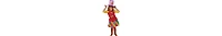 Dress Up America Clown & Hat Costume Set - Toddlers Girls