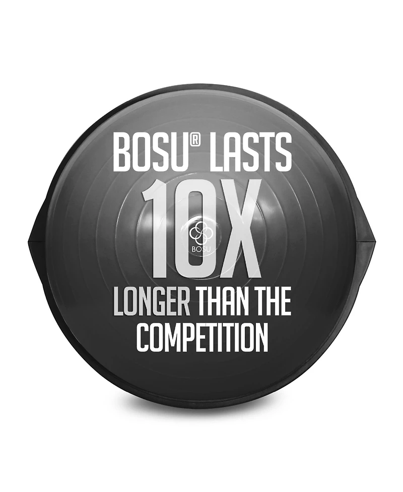 Bosu Bt Pro Balance Fitness Core Training Workout Exercise Ball, Grey Black