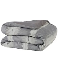 Ihi Home New York Cotton, Queen Duvet Cover Set/3, Grey