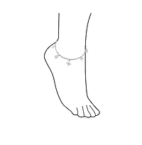 Bling Jewelry Nature Garden Multi Dangle Charm Butterfly Anklet Foot Ankle Bracelet .925 Sterling Silver Adjustable 9 To 10 Inch