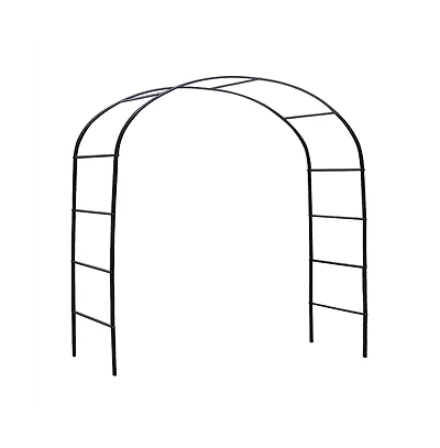 Slickblue 7'8'' Metal Garden Arch Trellis Adjustable Arbor Trellis for Climbing Plants & Garden Support