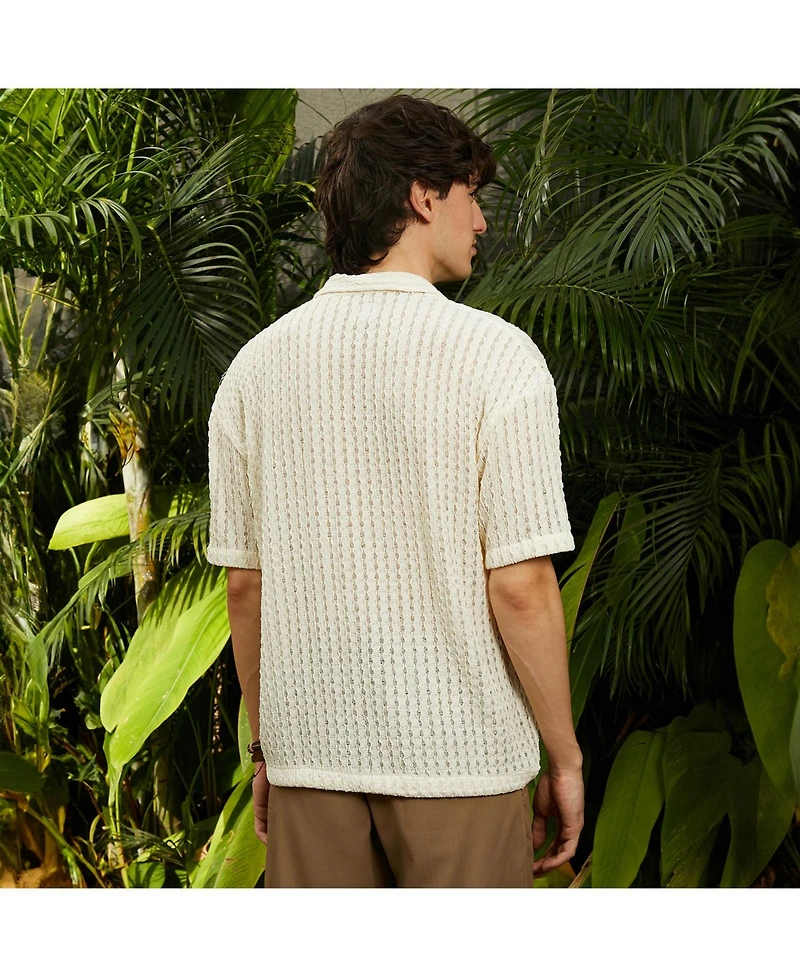 Campus Sutra Men's Polka Dot Shirt