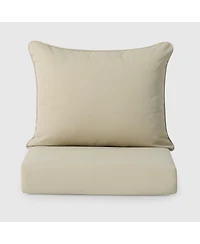 WestinTrends Outdoor Modern Hdpe Patio White Club Chair with Deep Seat Cushions