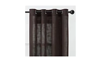 Chanasya Premium 2-Panel Soft Textured Semi Sheer Grommet Curtains for Window Living Room Bedroom Kitchen Office