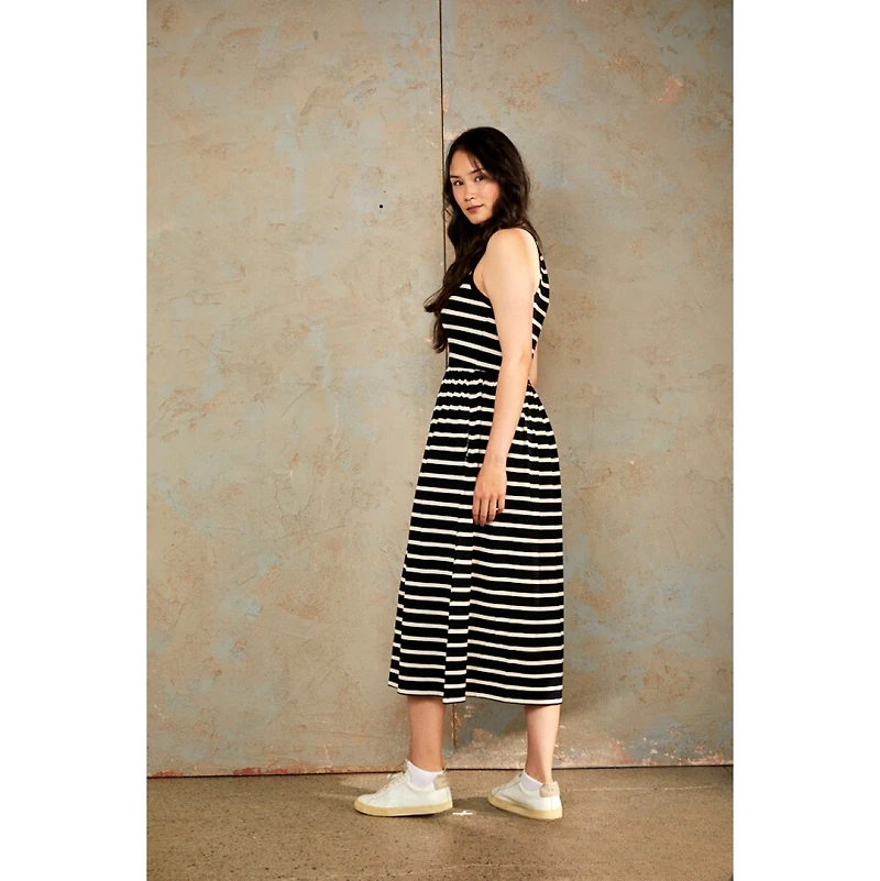 Bshirt Women's Racer Back Gathered Dress