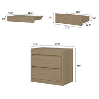Nightstand with Hidden Drawer and Electronic Lock,Nfc Control,Bedside Table,Chest of Drawers