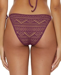 Becca Women's Color Play Crochet Sie-Tie Bikini Bottoms