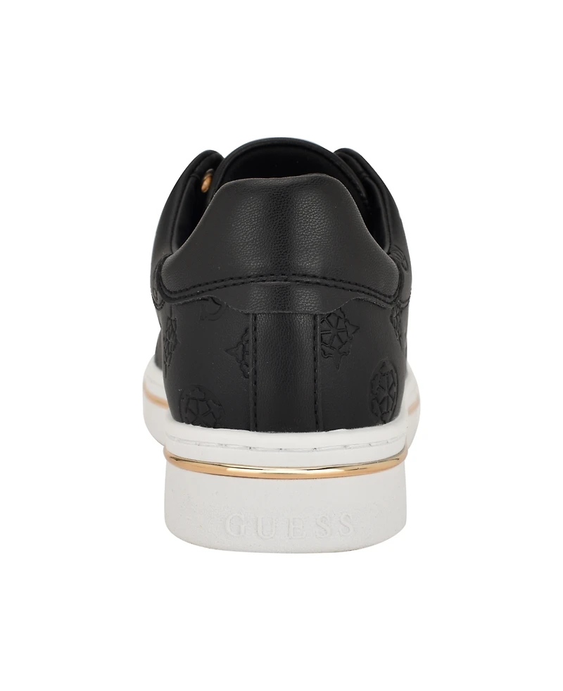 Guess Women's Stasey Charms Lace-Up Sneaker